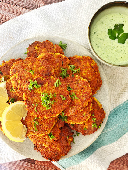 Curried Red Lentil Fritters